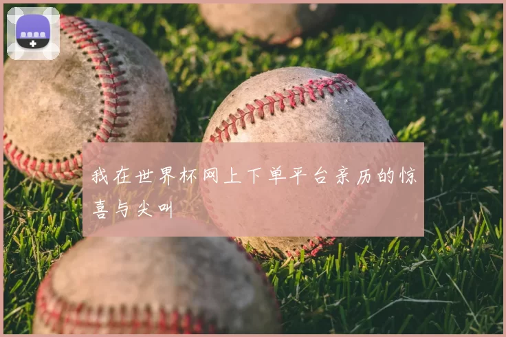 我在世界杯网上下单平台亲历的惊喜与尖叫
