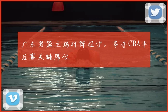广东男篮主场对阵辽宁,争夺CBA季后赛关键席位