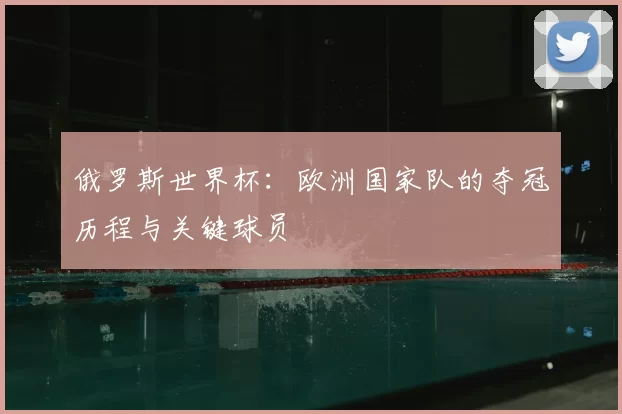 俄罗斯世界杯：欧洲国家队的夺冠历程与关键球员